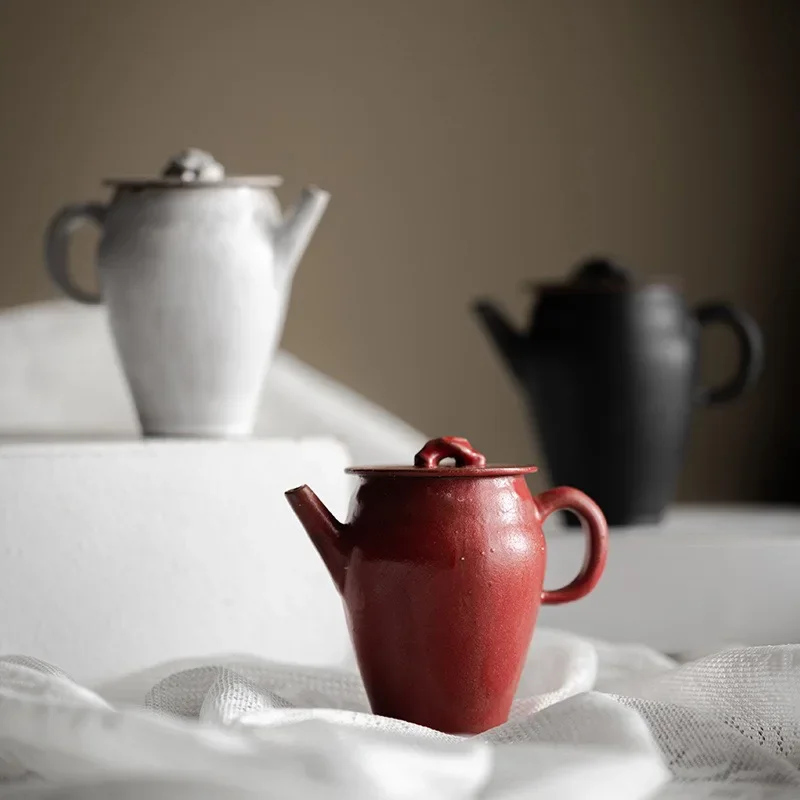 110ML Wabi Stillwind Powder Handmade Small Beauty Pot Japanese Coarse Pottery Tea Breaker Thin Tire Not Hot Teapot KungFu TeaSet
110ML Wabi Stillwind Powder Handmade Small Beauty Pot Japanese Coarse Pottery Tea Breaker Thin Tire Not Hot Teapot KungFu TeaSet