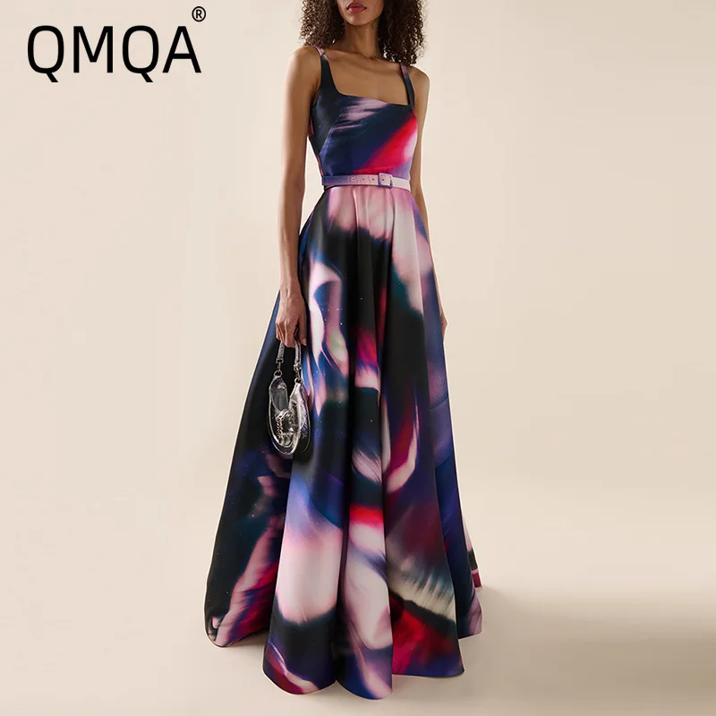 QMQA Fashion Women's Elegant Sling Dress Sleeveless Colorful Printed High Waist Big Swing Camisole Dresses 2025 Female New QM523
QMQA Fashion Women's Elegant Sling Dress Sleeveless Colorful Printed High Waist Big Swing Camisole Dresses 2025 Female New QM523