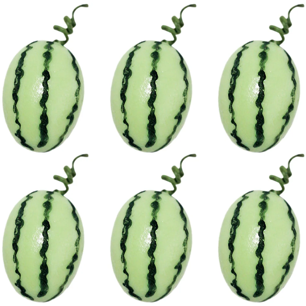 6 Pcs Decorations Small Watermelon Mini Models Fruit Toy 15x12cm Resin Simulation House Scene
6 Pcs Decorations Small Watermelon Mini Models Fruit Toy 15x12cm Resin Simulation House Scene