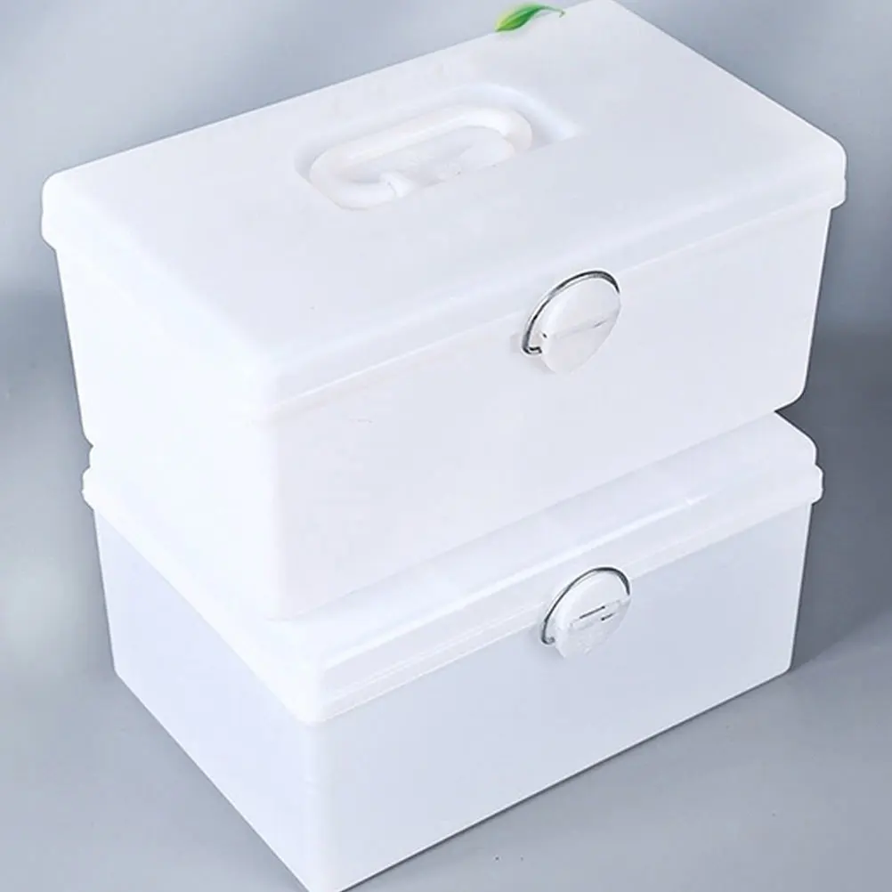 Mahjong Box Large Capacity Plastic Storage Case Home Use Portable Organizer Smooth Edge Design Multipurpose Holding