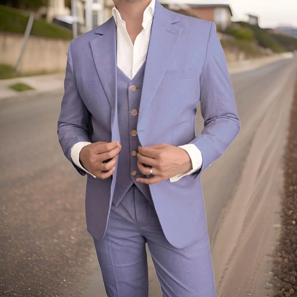 Linen Casual Style Suits for Men 3 Pieces Male Blazer with Vest Pants Custom Made Wedding Groom Tuxedo Beach Prom Jacket
Linen Casual Style Suits for Men 3 Pieces Male Blazer with Vest Pants Custom Made Wedding Groom Tuxedo Beach Prom Jacket