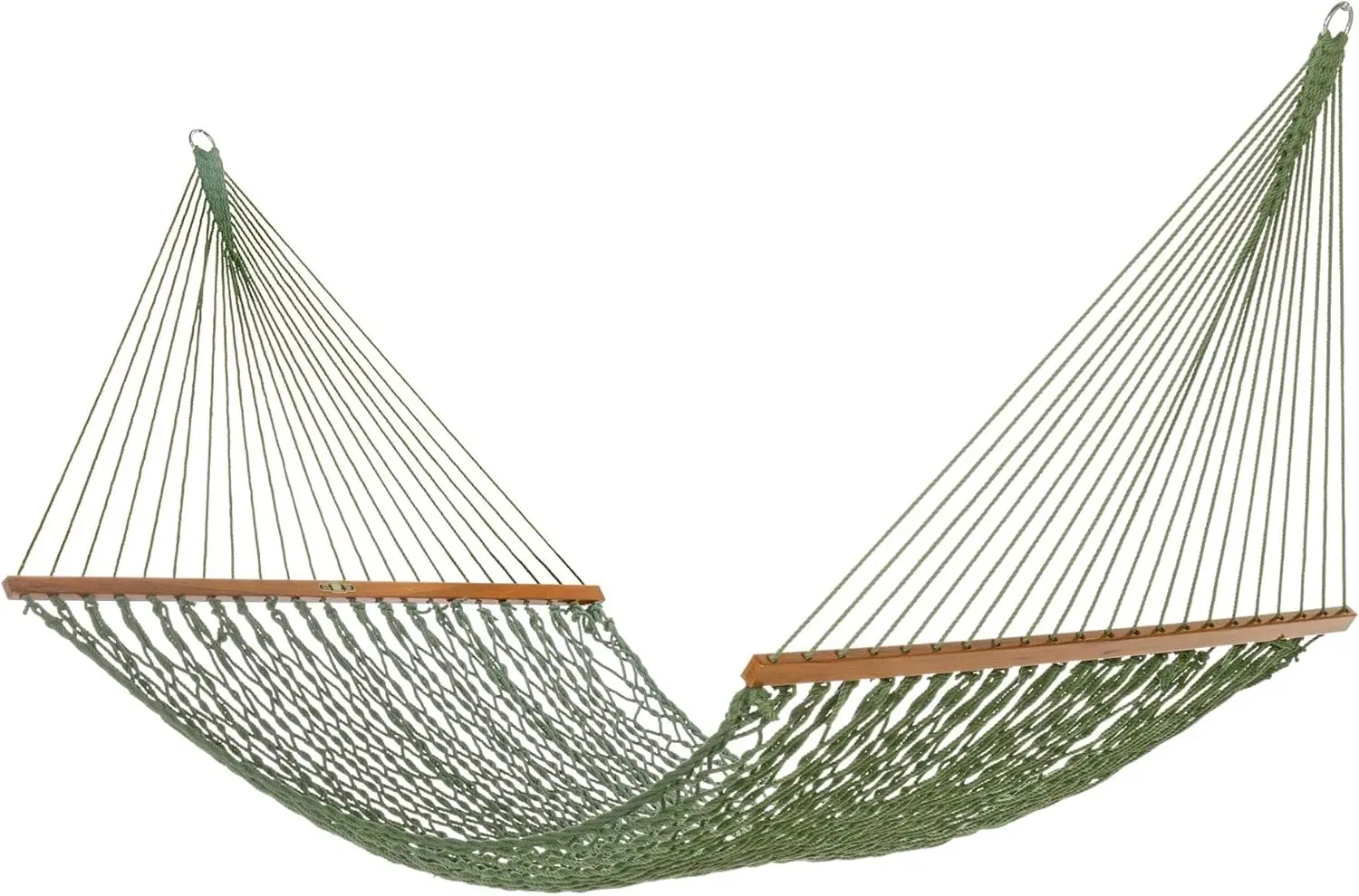 Large Meadow DuraCord Rope Hammock – 13 ft. x 55 in., 2-Person, 450 lb Capacity, Oak Spreader Bar, Zinc-Plated Hardware, Handcra
Large Meadow DuraCord Rope Hammock – 13 ft. x 55 in., 2-Person, 450 lb Capacity, Oak Spreader Bar, Zinc-Plated Hardware, Handcra