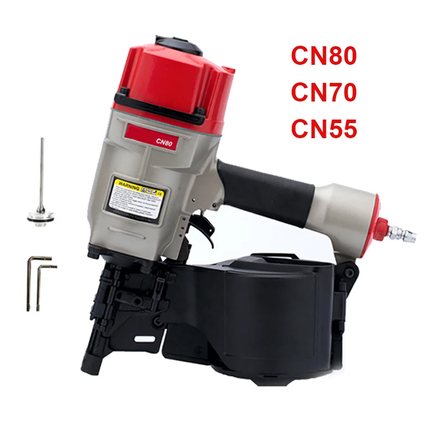 Pneumatic Coil Nailer CN55 CN70 CN80 Industrial Roofing Pneumatic Roll Nail Gun Siding Coil Nailer Gun Air Nail Gun 25-80mm
Pneumatic Coil Nailer CN55 CN70 CN80 Industrial Roofing Pneumatic Roll Nail Gun Siding Coil Nailer Gun Air Nail Gun 25-80mm