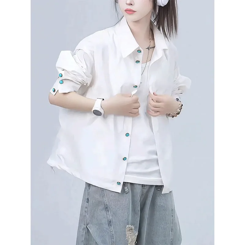 White Turquoise Sun Protection irt Thin Ice Silk Qui Dry Long Sve Casual Couple's Outerwear for Men And Women
White Turquoise Sun Protection irt Thin Ice Silk Qui Dry Long Sve Casual Couple's Outerwear for Men And Women