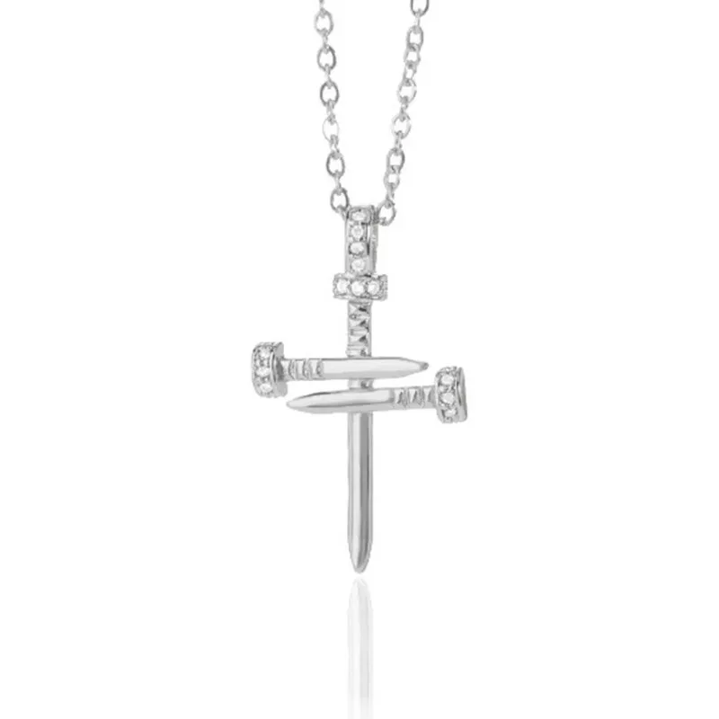 Hip-hop trend copper zirconia nail cross pendant necklace, fashionable clothing necklace, retro necklace
Hip-hop trend copper zirconia nail cross pendant necklace, fashionable clothing necklace, retro necklace
