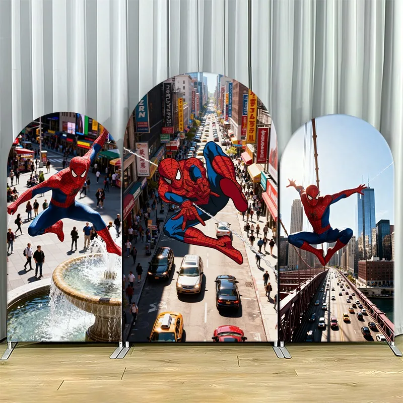 Arch Backdrop Cover Single Side Spider Man Urban Adventure City Street Fountain Party Decoration Photo Booth Background Props
Arch Backdrop Cover Single Side Spider Man Urban Adventure City Street Fountain Party Decoration Photo Booth Background Props