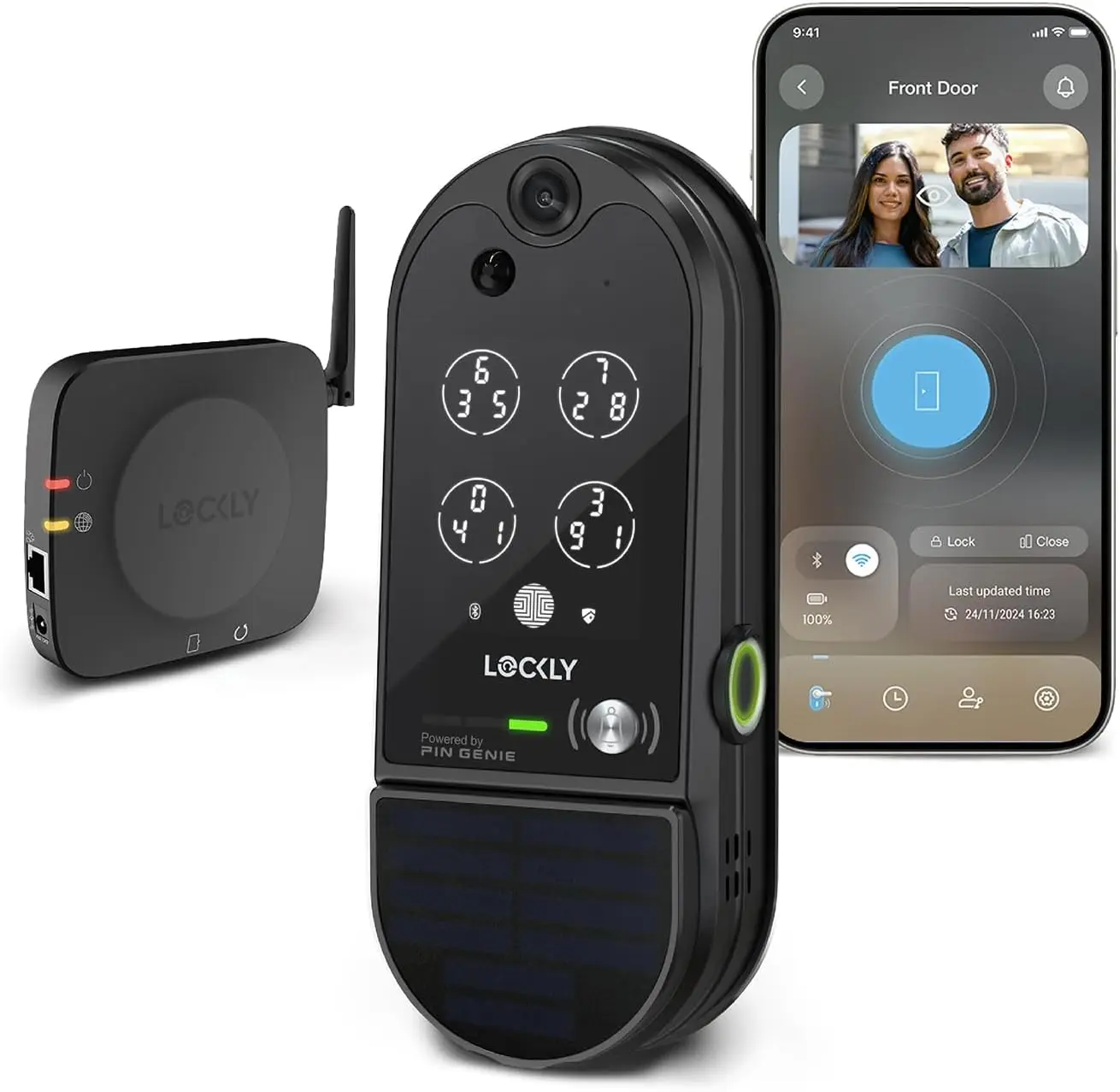 Vision Elite Video , Smart Wi-Fi Deadbolt for Front Door, PIN Genie® Keypad, Fingerprint
Vision Elite Video , Smart Wi-Fi Deadbolt for Front Door, PIN Genie® Keypad, Fingerprint