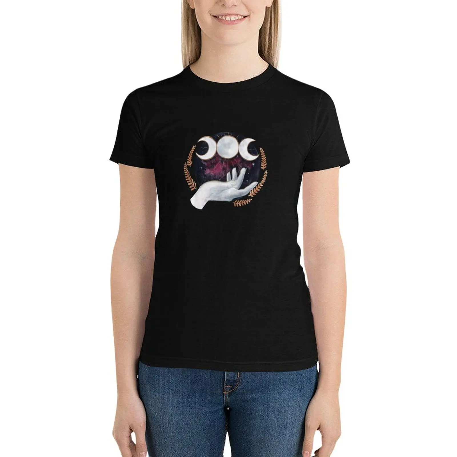 Triple Moon Goddess T-Shirt cute clothes Female clothing animal print shirt for girls new edition t shirts for Women
Triple Moon Goddess T-Shirt cute clothes Female clothing animal print shirt for girls new edition t shirts for Women