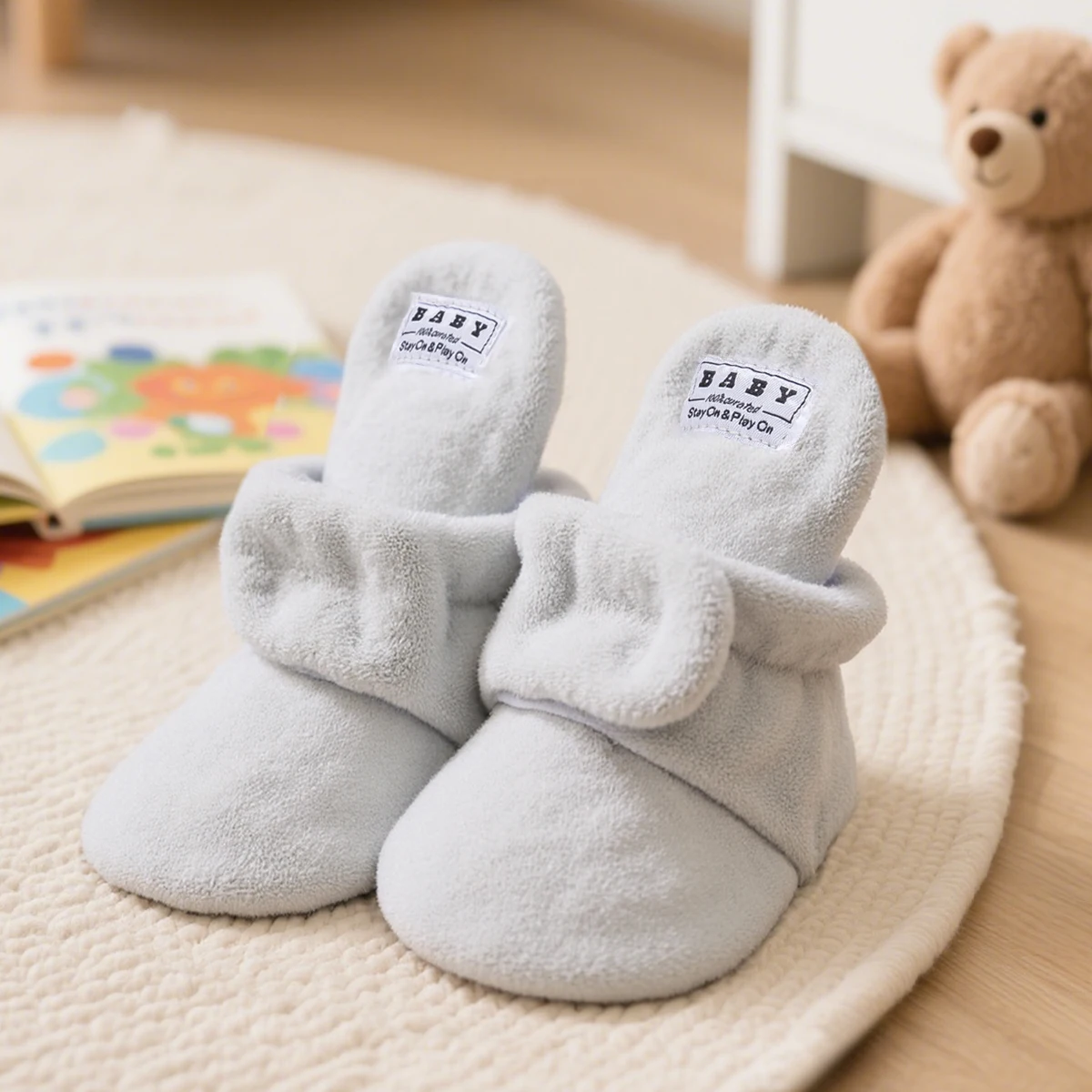 Winter Baby Boy Girl Solid Color Floor Sock Shoes Cute Warm Toddler Cotton Anti-slip Sole Comfortable First Walkers 0-18 Months
Winter Baby Boy Girl Solid Color Floor Sock Shoes Cute Warm Toddler Cotton Anti-slip Sole Comfortable First Walkers 0-18 Months