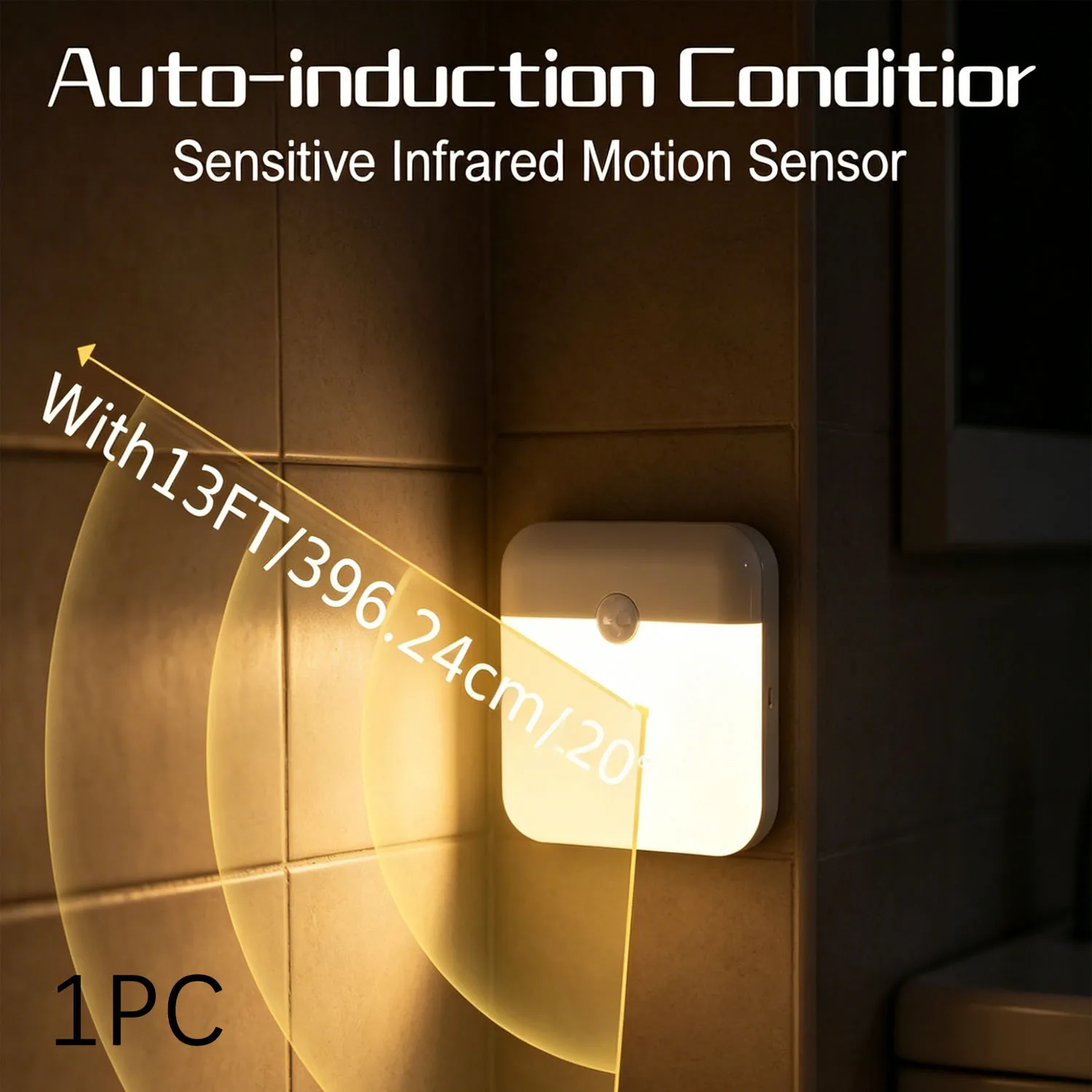 1pc/2pcs Magnetic LED Body Sensing Lights, Can Be Glued Anywhere, Suitable For Bedrooms, Bathrooms, Cabinets, Wardrobes, Stair
1pc/2pcs Magnetic LED Body Sensing Lights, Can Be Glued Anywhere, Suitable For Bedrooms, Bathrooms, Cabinets, Wardrobes, Stair