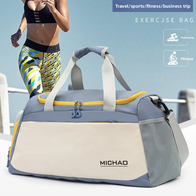 Multi Pocket Gym Duffle Bag, Waterproof Versatile Sports Bag with Wet Dry Separation Pocket Large Capacity Travel Luggage Bag
Multi Pocket Gym Duffle Bag, Waterproof Versatile Sports Bag with Wet Dry Separation Pocket Large Capacity Travel Luggage Bag