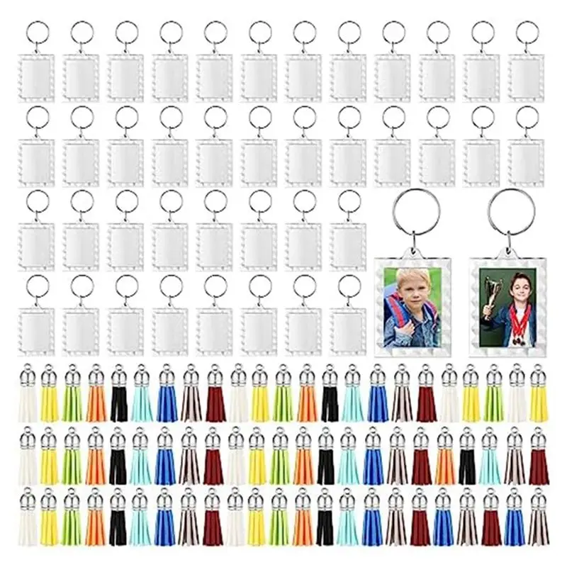 AS60-Acrylic Photo Frame Keychain With Tassels Charms Photo Insert Keychain Clear Frame Keyrings Blank For DIY
AS60-Acrylic Photo Frame Keychain With Tassels Charms Photo Insert Keychain Clear Frame Keyrings Blank For DIY