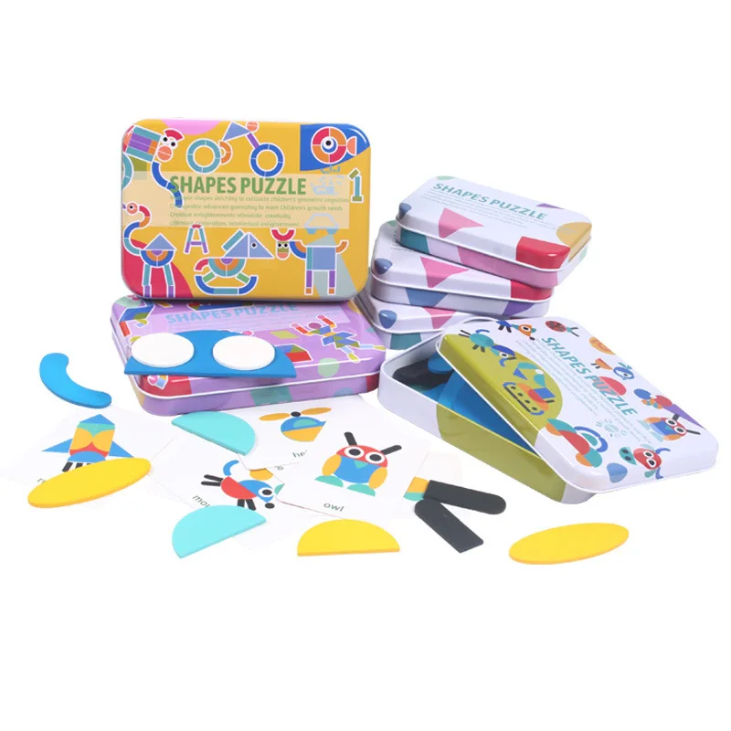 Головоломка геометрической формы, детский сад, интеллект, Танграм, железная коробка, головоломка в форме животного, деревянная детская игрушка P166
Головоломка геометрической формы, детский сад, интеллект, Танграм, железная коробка, головоломка в форме животного, деревянная детская игрушка P166