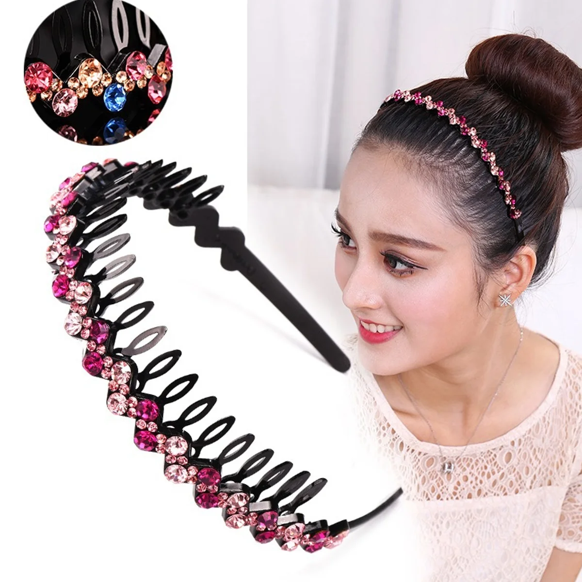 Rhinestone Hair Hoop Shiny Large Teeth Hairb Stylish Fashionable Birthday Party Holiday Christmas Acrylic
Rhinestone Hair Hoop Shiny Large Teeth Hairb Stylish Fashionable Birthday Party Holiday Christmas Acrylic