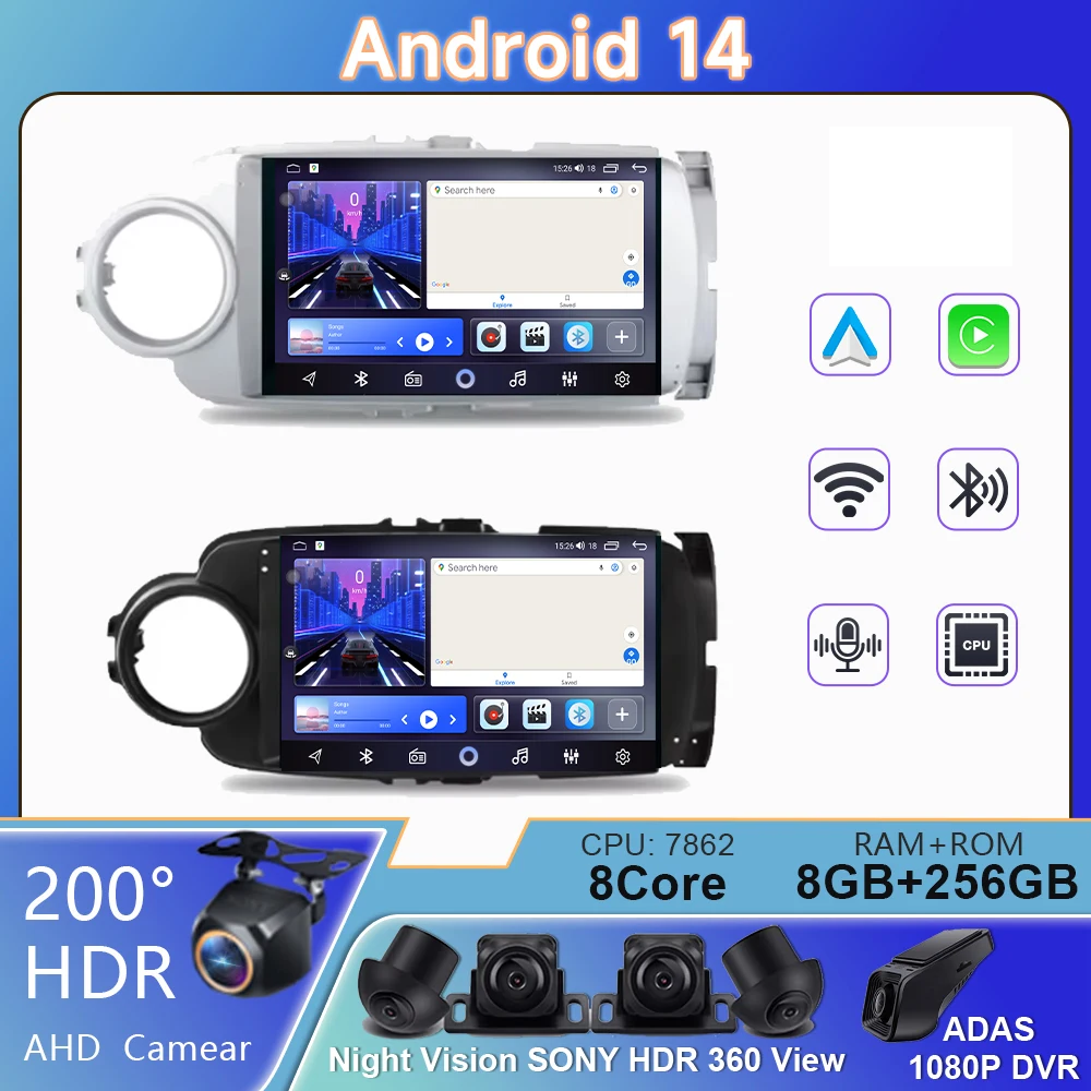 Автомобильное радио Android 14 Carplay для Toyota Yaris 2012 2013 2014 2015 2016 2017, навигация, GPS, мультимедийный плеер, стерео Wi-Fi BT Auto
Автомобильное радио Android 14 Carplay для Toyota Yaris 2012 2013 2014 2015 2016 2017, навигация, GPS, мультимедийный плеер, стерео Wi-Fi BT Auto