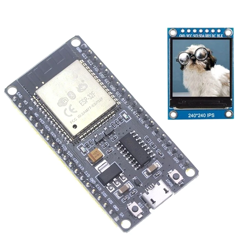 Plastic ESP32F Module Development Board CH340 Driver Wireless Wifi Bluetooth Development Board With 1.3 Inch Color Screen
Plastic ESP32F Module Development Board CH340 Driver Wireless Wifi Bluetooth Development Board With 1.3 Inch Color Screen