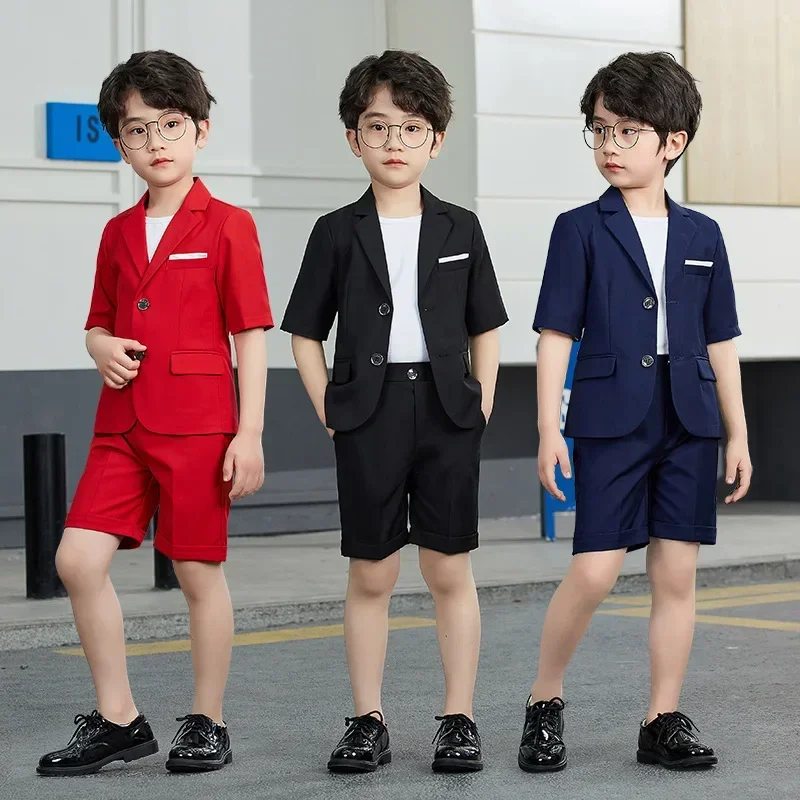 Boys Summer Formal Suit Jacket Short 2PCS Birthday Dress Kids Wedding Blazer Child Photography Suit Toddler Tuxedo Costume
Boys Summer Formal Suit Jacket Short 2PCS Birthday Dress Kids Wedding Blazer Child Photography Suit Toddler Tuxedo Costume