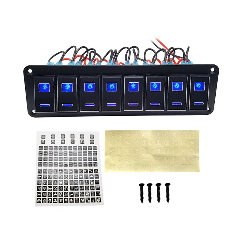 Rocker Switch Panel 12V 24V Dual Light Switch New Metal LED Rocker Switch Panel for Car Boat Truck Caravan Marine
Rocker Switch Panel 12V 24V Dual Light Switch New Metal LED Rocker Switch Panel for Car Boat Truck Caravan Marine