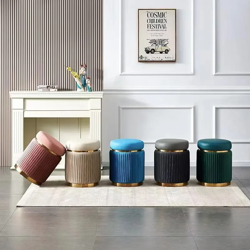 Vanity Stools Pleated Chiba Dressing Stool Light Luxury Shoe Stool Round Stool Durable Home Leather Makeup Ottoman Velvet Fabric
Vanity Stools Pleated Chiba Dressing Stool Light Luxury Shoe Stool Round Stool Durable Home Leather Makeup Ottoman Velvet Fabric