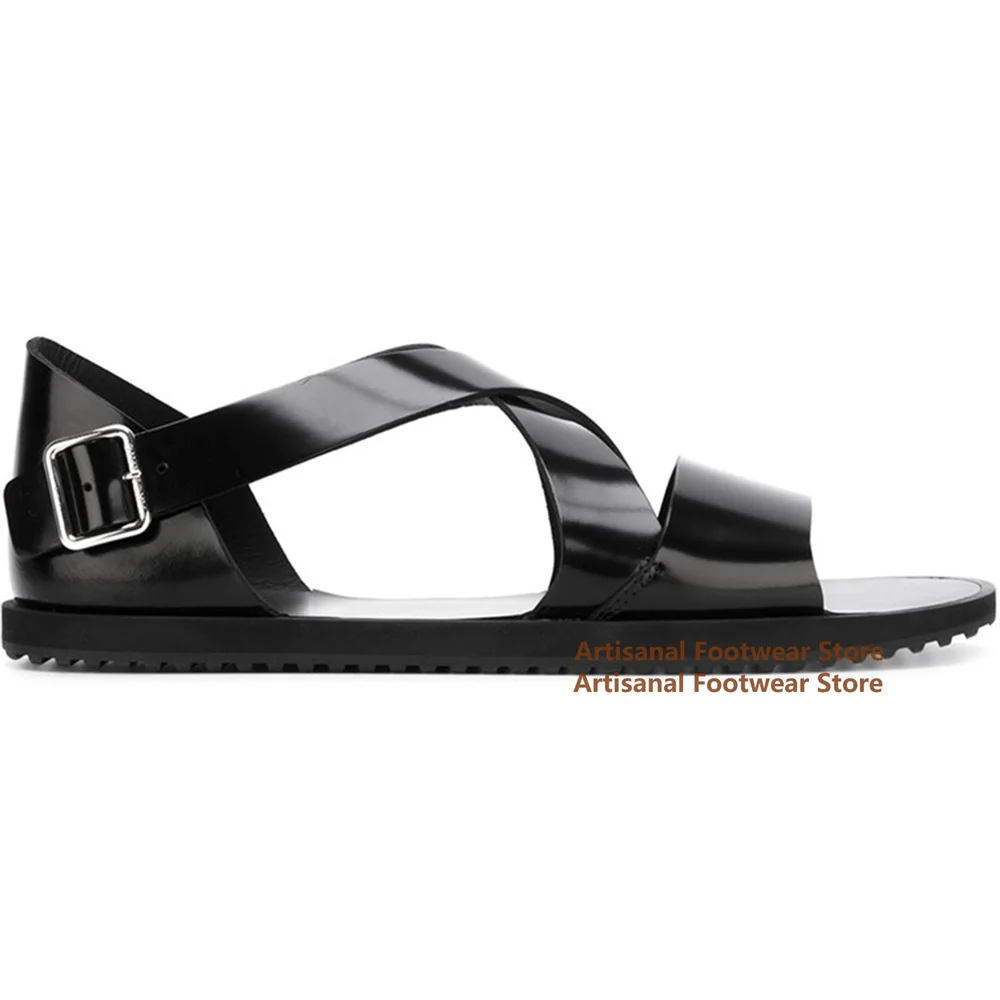 Roman Sandals for Men Cross-Strap Hollow-Out Flats Summer Men's Shoes Handmade Designer Buckle Strap Men Shoes Men's Sandals 
Roman Sandals for Men Cross-Strap Hollow-Out Flats Summer Men's Shoes Handmade Designer Buckle Strap Men Shoes Men's Sandals