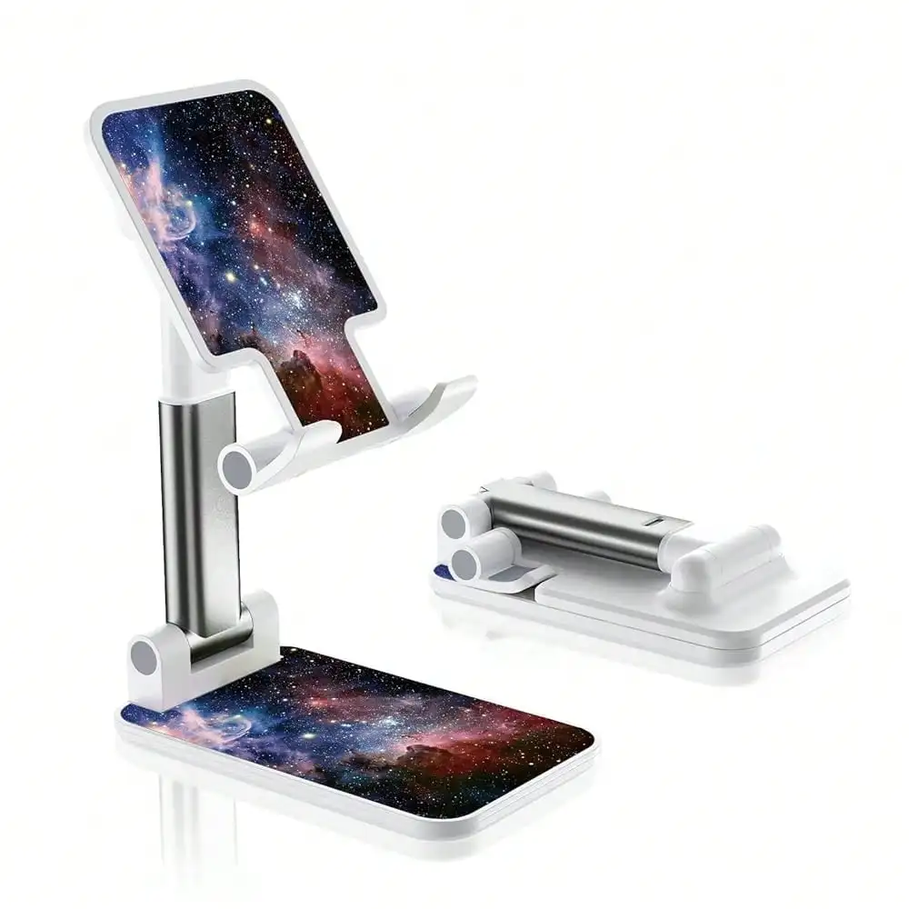 Foldable Phone Stand, Angle-Adjustable Holder - Suits For IPhone, & More - Desk Accessory
Foldable Phone Stand, Angle-Adjustable Holder - Suits For IPhone, & More - Desk Accessory