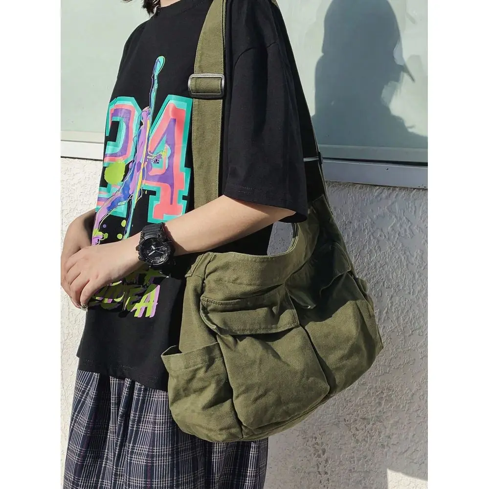 And Korean Style Student Fashion Large Capacity MultiPocket Canvas Crossbody Bag For Women
And Korean Style Student Fashion Large Capacity MultiPocket Canvas Crossbody Bag For Women