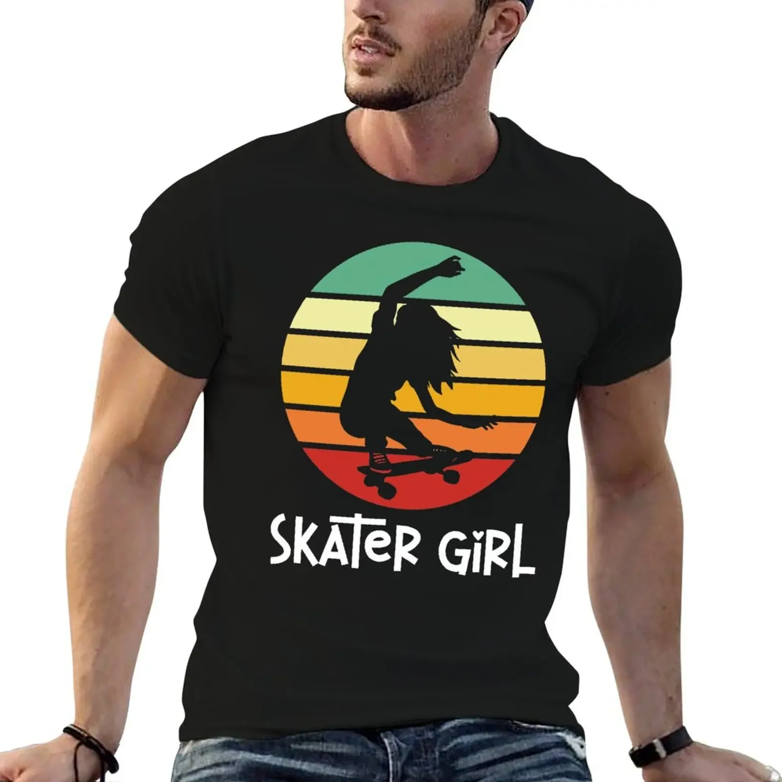 Skater Girl - Vintage Skateboarder T-Shirt plus sizes tees Short sleeve tee man clothes men t shirts high quality
Skater Girl - Vintage Skateboarder T-Shirt plus sizes tees Short sleeve tee man clothes men t shirts high quality