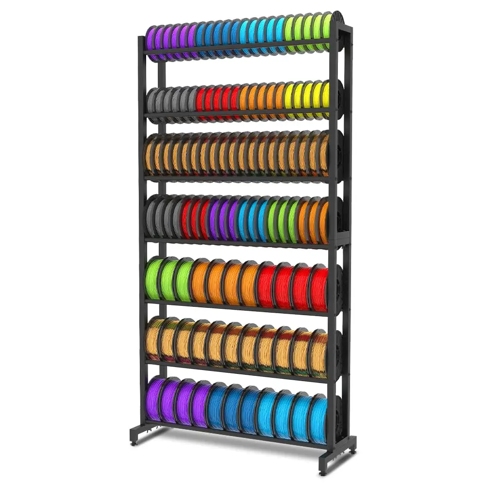 Heavy Duty 7-Tier Filament Storage Rack for 3D Printing Spools, Large Capacity Organizer
Heavy Duty 7-Tier Filament Storage Rack for 3D Printing Spools, Large Capacity Organizer