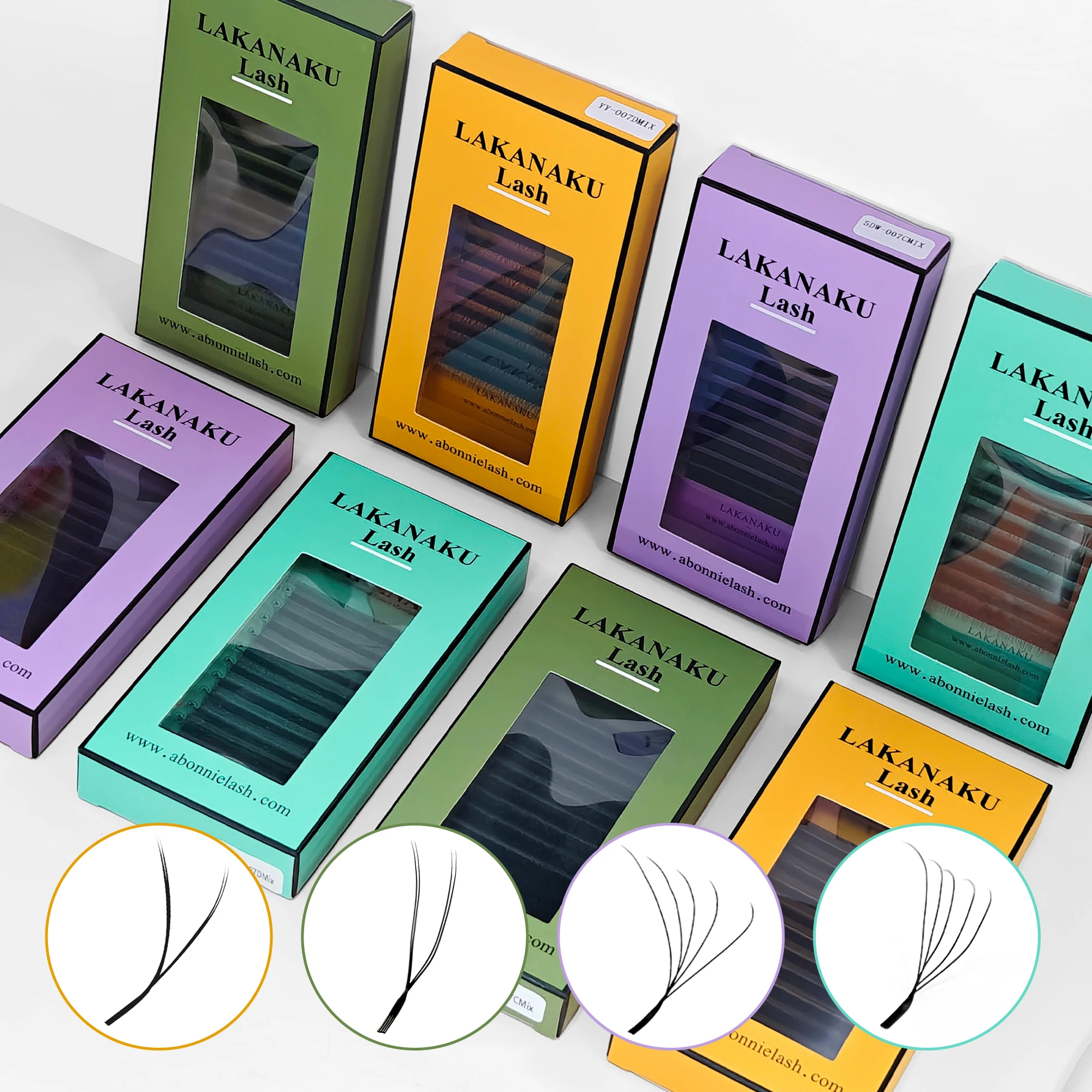 LAKANAKU Angle Lashes YY 5D W Technological Fibers Eyelashes Premium Clover Bloom Cilios U Shape Volume Eyelash Extension
LAKANAKU Angle Lashes YY 5D W Technological Fibers Eyelashes Premium Clover Bloom Cilios U Shape Volume Eyelash Extension