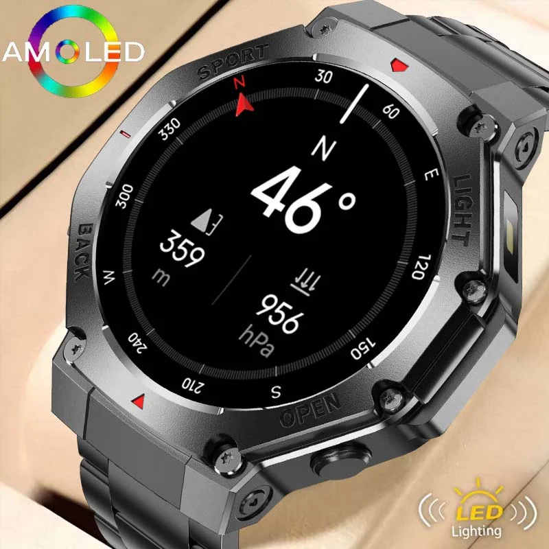 2025 New GPS Track Smart Watch Men Women LED Light Compass Heart Rate Monitor Sport Waterproof Bluetooth Call 410mAh Smart Watch
2025 New GPS Track Smart Watch Men Women LED Light Compass Heart Rate Monitor Sport Waterproof Bluetooth Call 410mAh Smart Watch