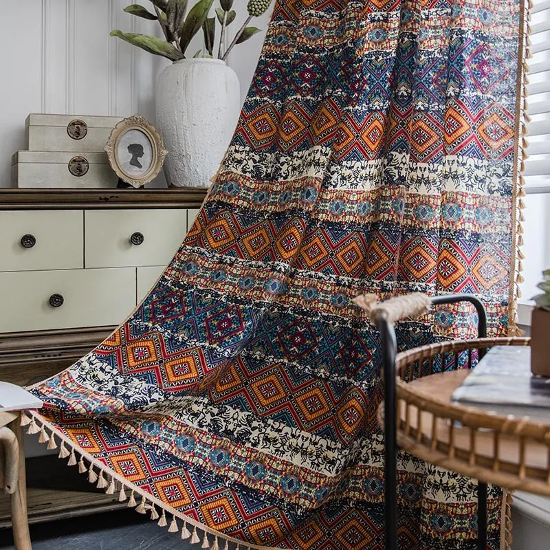 Bohemian Folk Style Cotton Linen Farmhouse Curtain Yellow Square Curtain Living Room Bedroom Window Curtains Kitchen Valance
Bohemian Folk Style Cotton Linen Farmhouse Curtain Yellow Square Curtain Living Room Bedroom Window Curtains Kitchen Valance