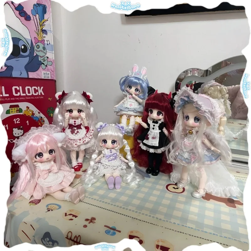 Pre-sale Sweet Shopwindow Blind Box 1/6 Bjd Removable Wig Kawaii Movable Joint Figurine Collection Decoration Desktop Toy Gift
Pre-sale Sweet Shopwindow Blind Box 1/6 Bjd Removable Wig Kawaii Movable Joint Figurine Collection Decoration Desktop Toy Gift