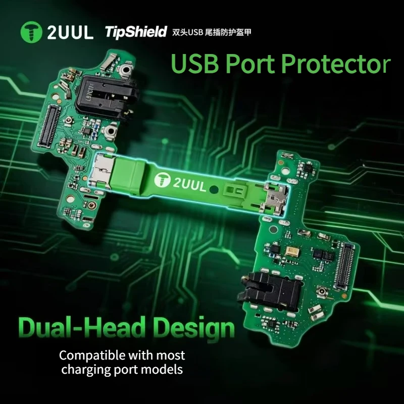 2UUL TS01 USB Port Protector 5Pcs Dual-Head Stainless Steel Anti-Melting Heat Insulation for Micro/Type-C Charging Port Repair
2UUL TS01 USB Port Protector 5Pcs Dual-Head Stainless Steel Anti-Melting Heat Insulation for Micro/Type-C Charging Port Repair