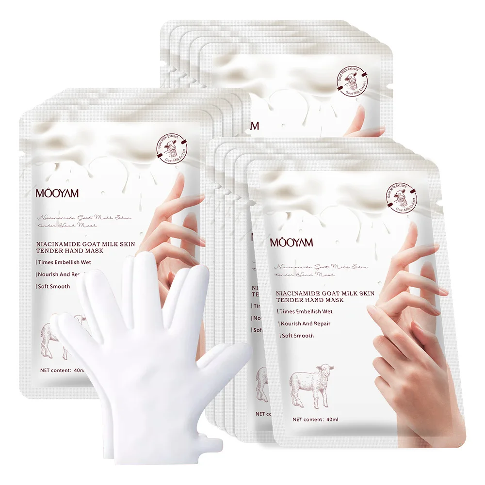 Goat Milk Niacinamide Glove Film Moisturizing Hydrating Exfoliating Firming Skin disposable Beauty Salon Hand Mask Skincare
Goat Milk Niacinamide Glove Film Moisturizing Hydrating Exfoliating Firming Skin disposable Beauty Salon Hand Mask Skincare