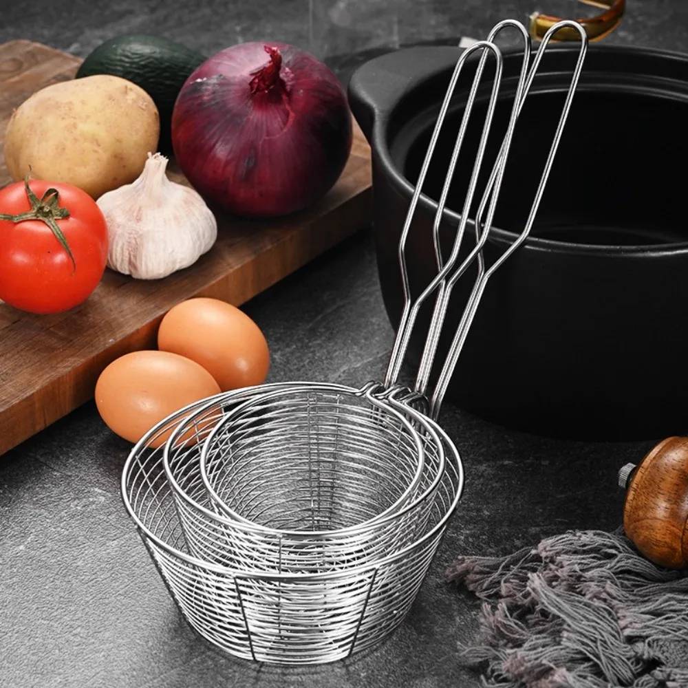 Stainless Steel Mesh Sieve Spoon Large Capacity Handle Strainer Basket Multifunction Large Colander Kitchen Gadgets Accessories
Stainless Steel Mesh Sieve Spoon Large Capacity Handle Strainer Basket Multifunction Large Colander Kitchen Gadgets Accessories