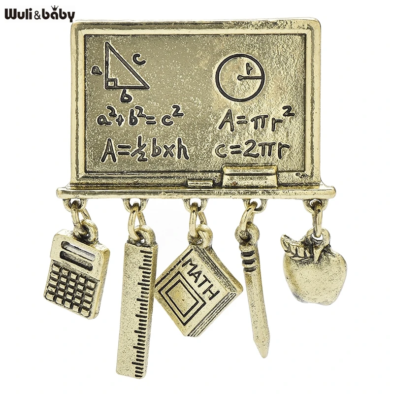 Wuli&baby Vintage Blackboard And Stationary Brooches For Women Unisex 2-color Teachers' Day Brooch Pins Gifts
Wuli&baby Vintage Blackboard And Stationary Brooches For Women Unisex 2-color Teachers' Day Brooch Pins Gifts