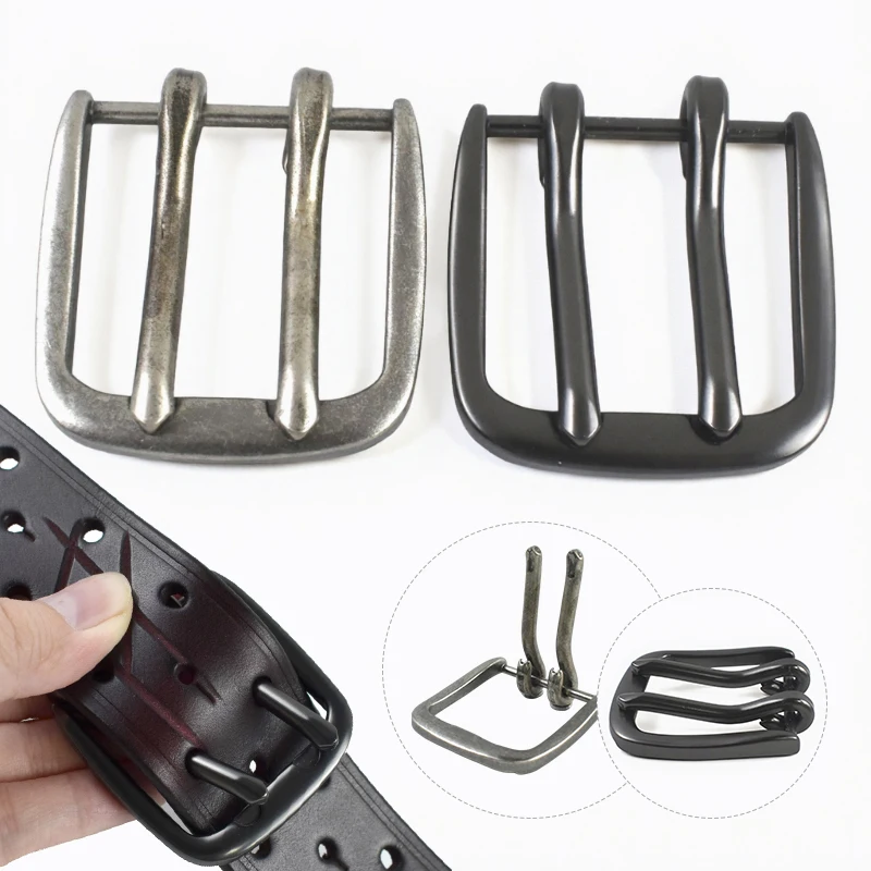 1/2Pcs 40mm Metal Double Pin Buckle Men‘s Belt Clasp Pants Jeans Waistband Adjust Slider Hook DIY Leather Craft Accessories
1/2Pcs 40mm Metal Double Pin Buckle Men‘s Belt Clasp Pants Jeans Waistband Adjust Slider Hook DIY Leather Craft Accessories