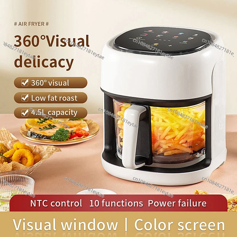 Бытовая умная визуальная фритюрница большой емкости 4,5 л, стандарт США, европейский стандарт, британский стандарт, 110 В 220 В
Бытовая умная визуальная фритюрница большой емкости 4,5 л, стандарт США, европейский стандарт, британский стандарт, 110 В 220 В