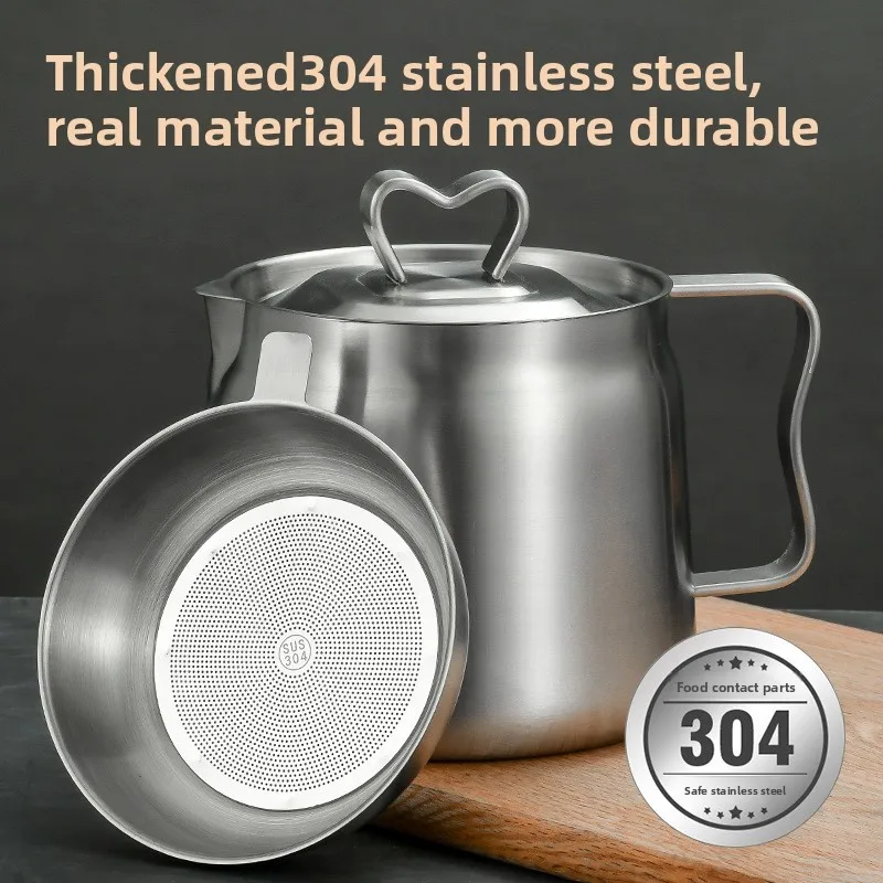 CX stainless steel oil filter pot filtration large capacity kitchen household oil filter pot
CX stainless steel oil filter pot filtration large capacity kitchen household oil filter pot
