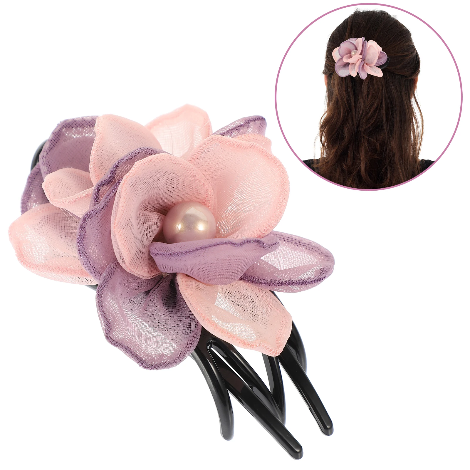 Duck Bill For Women Non Slip Silk Yarn Flower Accessories Stylish French Clips Thick Hair Decorative Barrettes Party Daily Wear
Duck Bill For Women Non Slip Silk Yarn Flower Accessories Stylish French Clips Thick Hair Decorative Barrettes Party Daily Wear