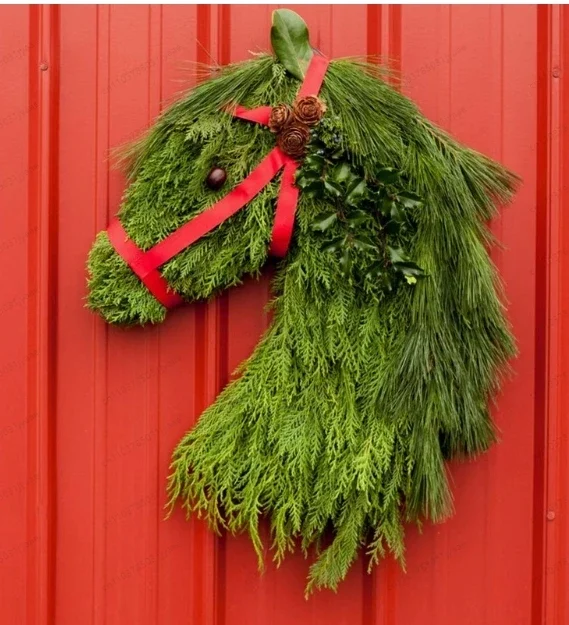 Christmas Horse Head Wreath Artificial Front Door
Christmas Horse Head Wreath Artificial Front Door