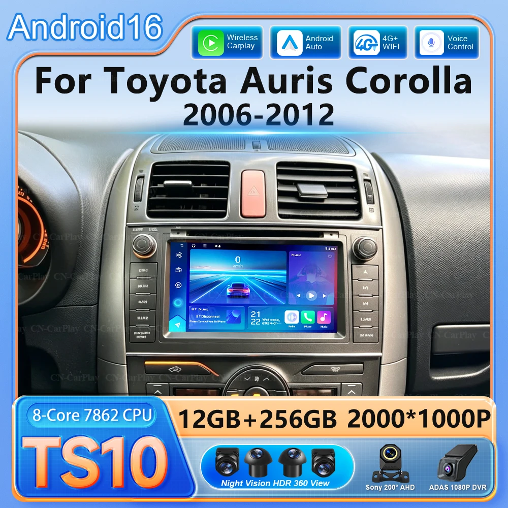Android 7 " For Toyota Auris Corolla 2006-2012 Wireless Carplay Auto Car Radio Multimedia Player Gps Autoradio Wifi Touch Screen
Android 7 " For Toyota Auris Corolla 2006-2012 Wireless Carplay Auto Car Radio Multimedia Player Gps Autoradio Wifi Touch Screen