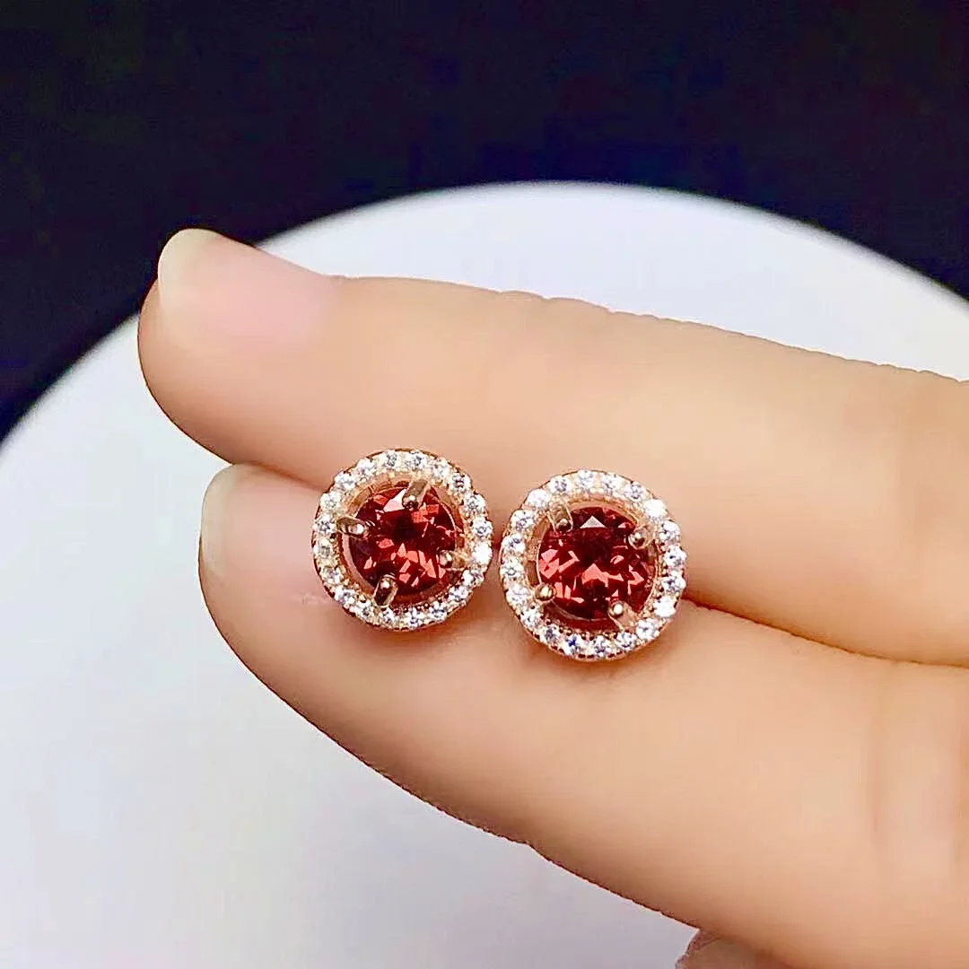 Classic 925 Silver Gemstone Stu Earrings 5mm VVS Grade Natural Garnet Earrings Sterling Silver Garnet Jewelry
Classic 925 Silver Gemstone Stu Earrings 5mm VVS Grade Natural Garnet Earrings Sterling Silver Garnet Jewelry