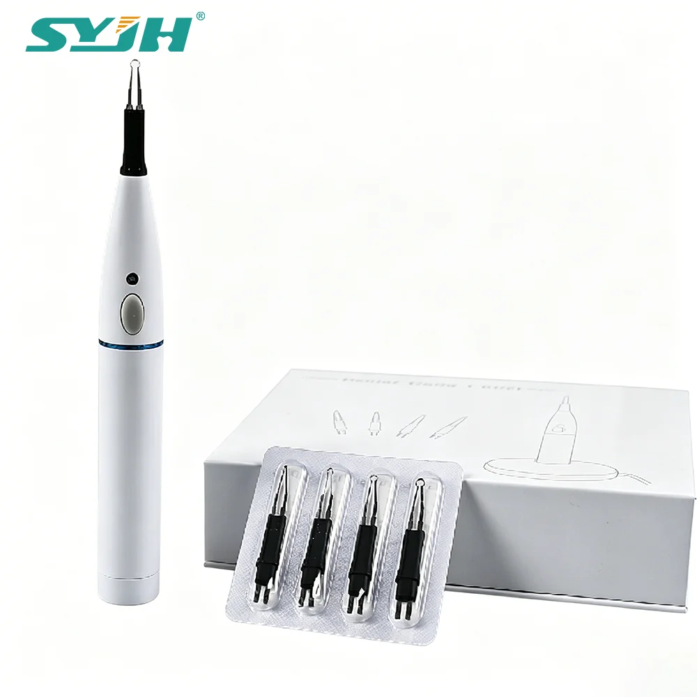 SYJH Dental Gutta Percha Cutter With 4 Tips Dissolved Breaker Teeth Whitening Dentistry Root Canal Obturation Endodontic Tool
SYJH Dental Gutta Percha Cutter With 4 Tips Dissolved Breaker Teeth Whitening Dentistry Root Canal Obturation Endodontic Tool
