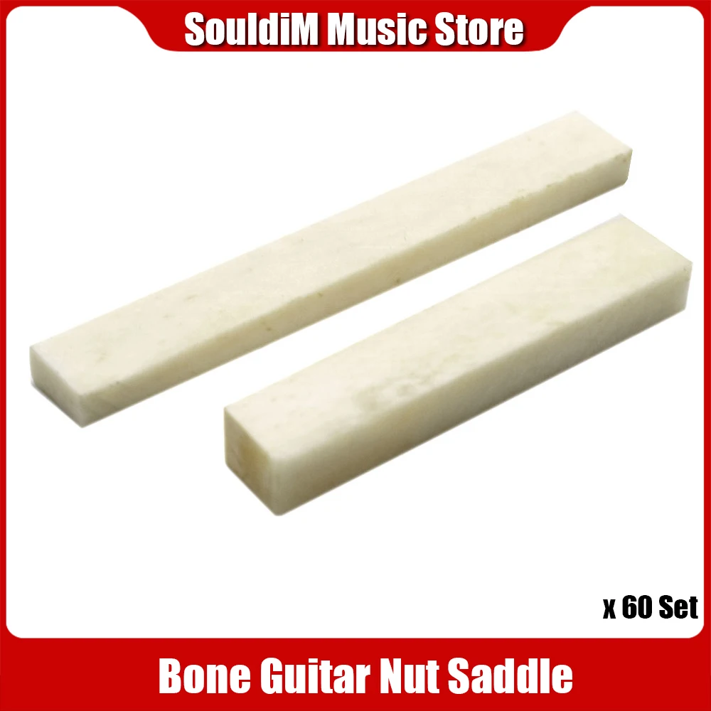 60set Guitar Bass Real Blank Bone Nut for LP Folk/Classical Guitar Electric Acoustic Guitar Bass Guitar Accessories
60set Guitar Bass Real Blank Bone Nut for LP Folk/Classical Guitar Electric Acoustic Guitar Bass Guitar Accessories