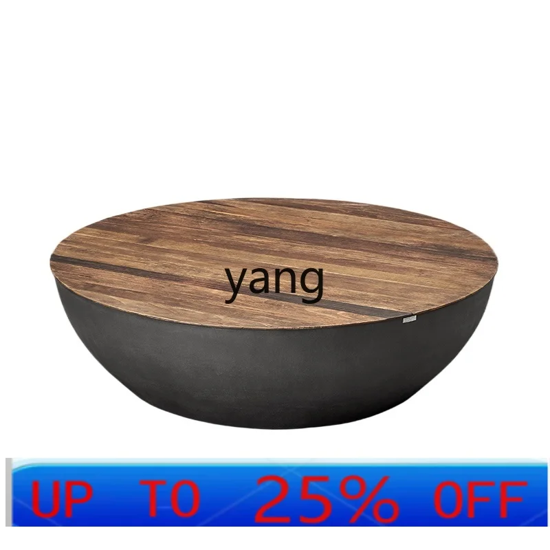 LMMAmerican country retro industrial style old wood big bowl coffee table round cement paint old hourglass coffee table
LMMAmerican country retro industrial style old wood big bowl coffee table round cement paint old hourglass coffee table