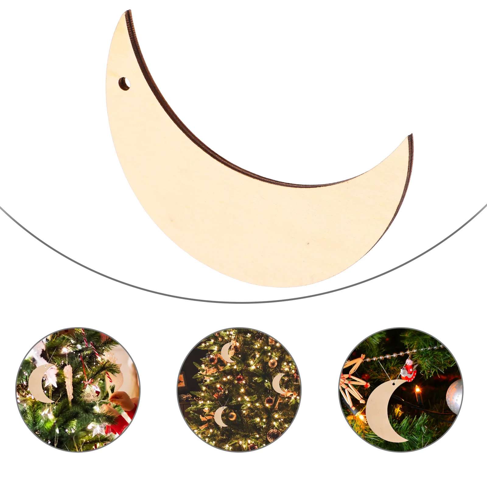10pcs Wooden Moon Slices Unfinished Diy Wooden Chips For Christmas Tree Decor Pendant Making Blank Craft Supplies Handicraft
10pcs Wooden Moon Slices Unfinished Diy Wooden Chips For Christmas Tree Decor Pendant Making Blank Craft Supplies Handicraft