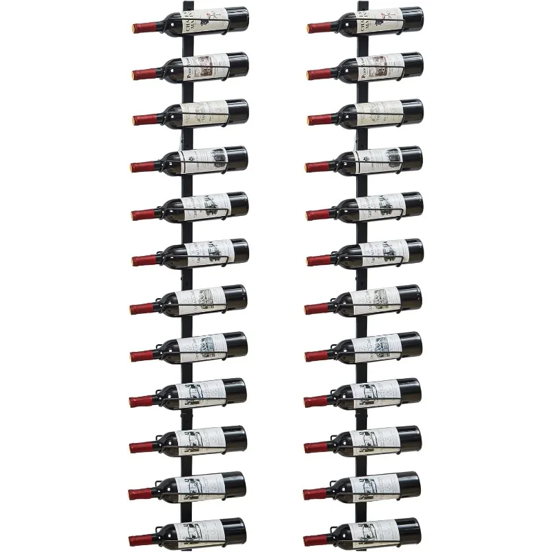 2 Pack 12 Bottle Wall Wine Rack for 24 Wine Bottles, DIY Detachable Wall Mount Wine Rack, Storage Organizer Display
2 Pack 12 Bottle Wall Wine Rack for 24 Wine Bottles, DIY Detachable Wall Mount Wine Rack, Storage Organizer Display