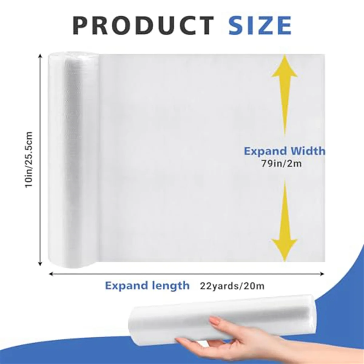 2 Rolls Cushion Wrap Silk Film Waterproof, 79Inch x 22 Yards Upholstery Cushion Wrap for Furniture Home Office,(2 Rolls)
2 Rolls Cushion Wrap Silk Film Waterproof, 79Inch x 22 Yards Upholstery Cushion Wrap for Furniture Home Office,(2 Rolls)