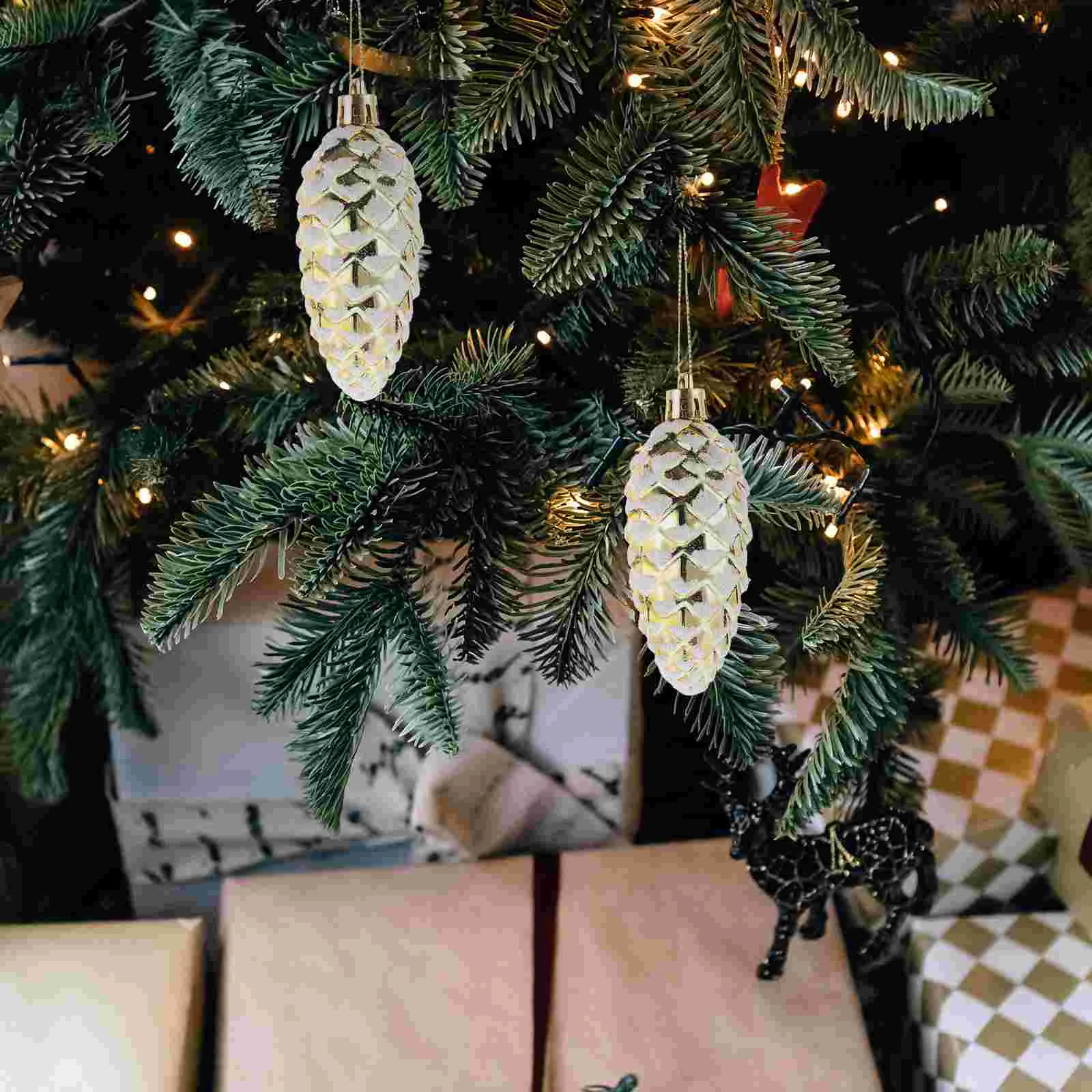 10 Pcs Picture Christmas Decoration Plastic Painted Pine Cone Balls Tree Outdoor Artificial Hanging
10 Pcs Picture Christmas Decoration Plastic Painted Pine Cone Balls Tree Outdoor Artificial Hanging
